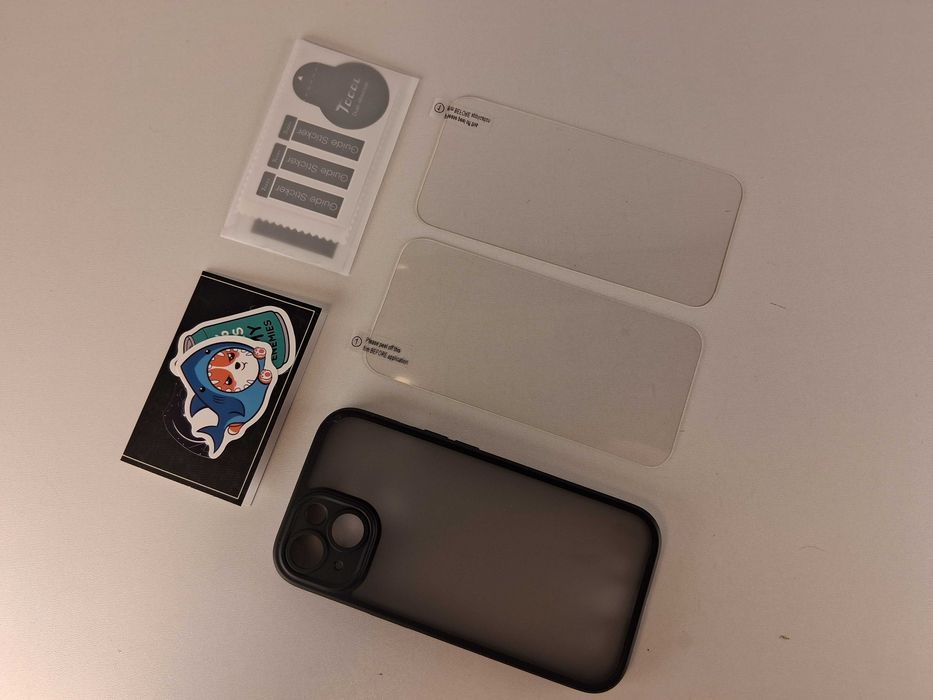 Y122 Etui Tocol i Szkło Hartowane iPhone 15 2+1 Czarny