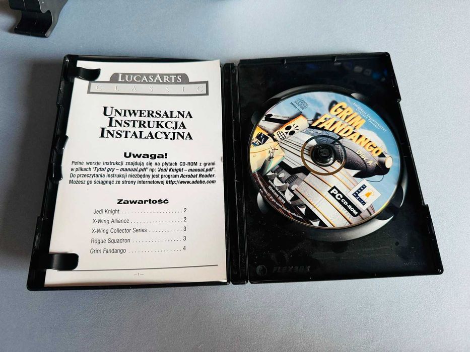 Kultowe Grim Fandango PC (LucasArts Classic) - Dla kolekcjonera / na półkę