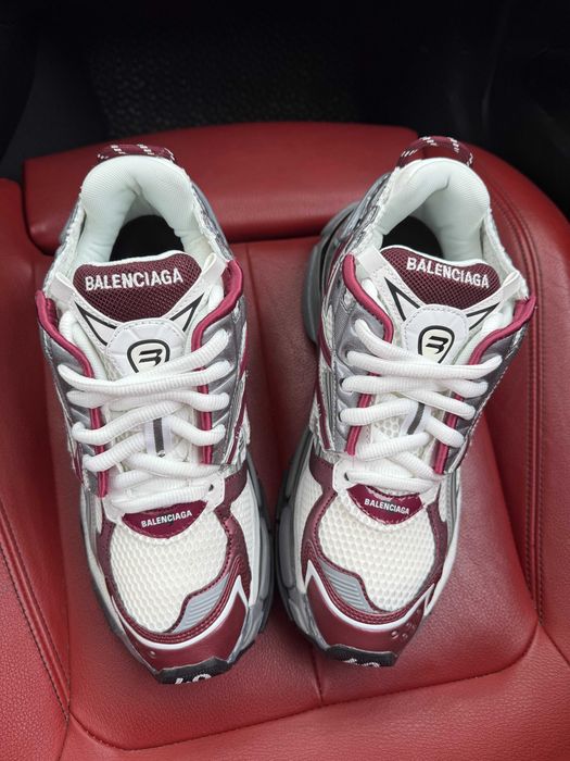(БЕЗ ПЕРЕДОПЛАТИ) Balenciaga Runner Red White баленсіага ранер червоні