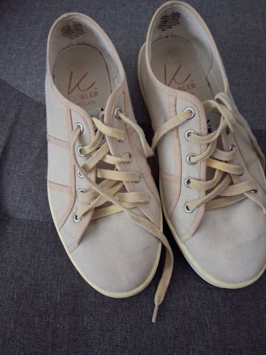 Buty na platformie  cobler vegan,etykieta cyfrowa