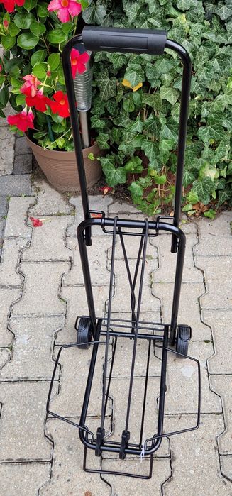 Stalowy kładany Wózek bagażowy na zakupy, do kampera, przyczepy. Do 35kg