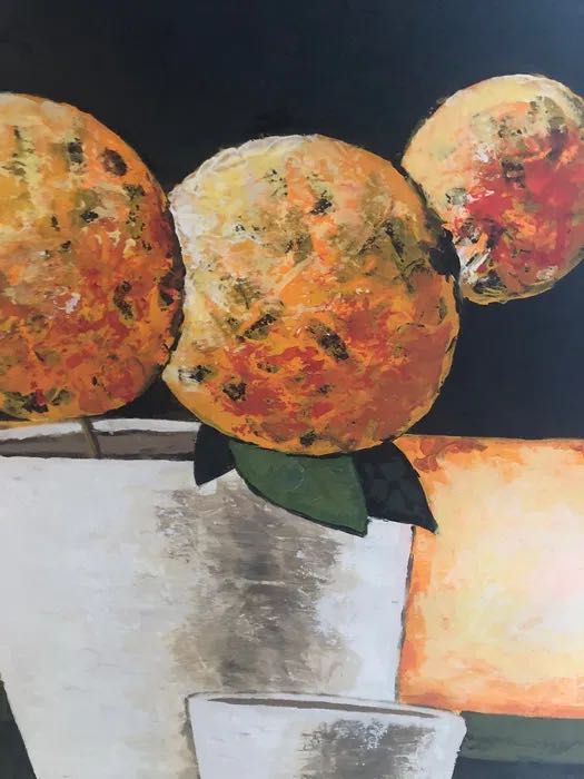 OBRAZ kwiaty hortensje 100-120 cm naprawdę duży obraz kwiaty w wazonie