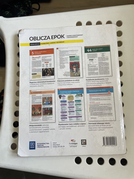Książka Oblicza Epok jezyk polski, zakresa rozszerzony 1.1 WSIP