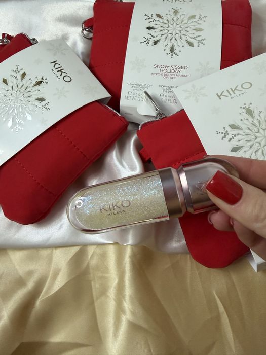 Набір kiko milano snow-kissed holiday festive besties make up gift set
