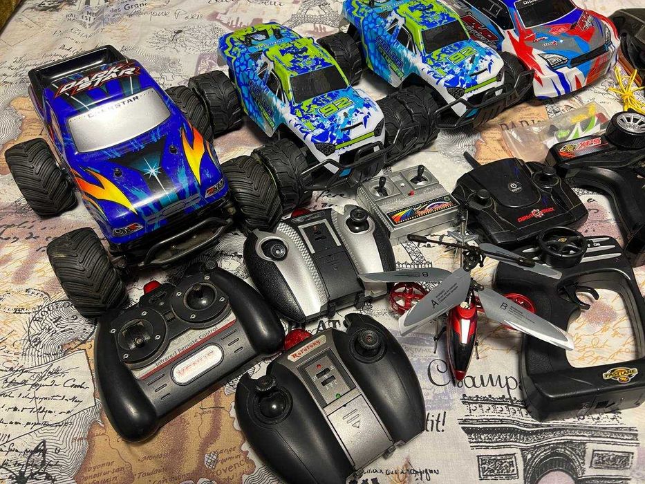 ЛОТ: Машинки, Пульти, Вертоліт (2.4GHz, Fast Lane) - Радіоуправління