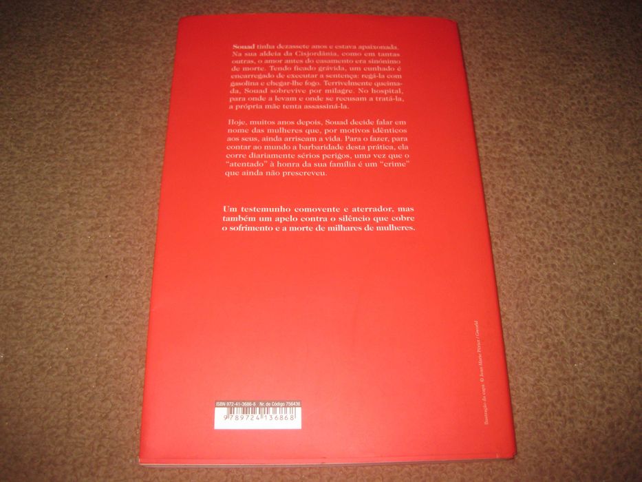 Livro "Queimada Viva" de Souad