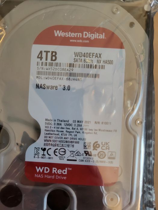 Dysk 4TB Sata WD40EFAX