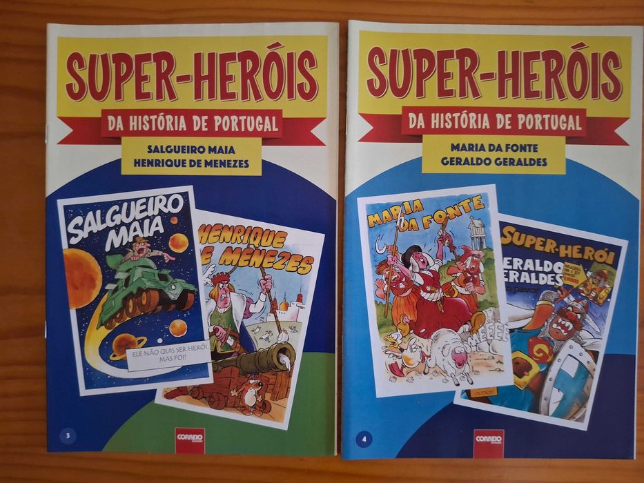 Colecção BD completa Super-Heróis da História de Portugal (14 vol.)