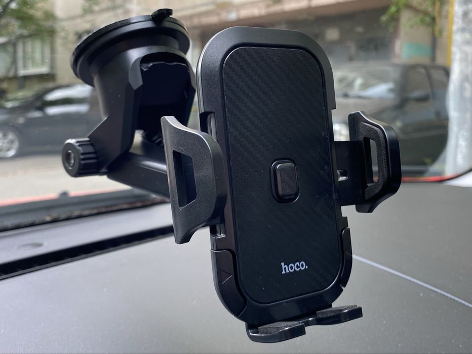 Тримач телефону HOCO CA76 / автотримач на скло і панель авто 4.5"–6.5"