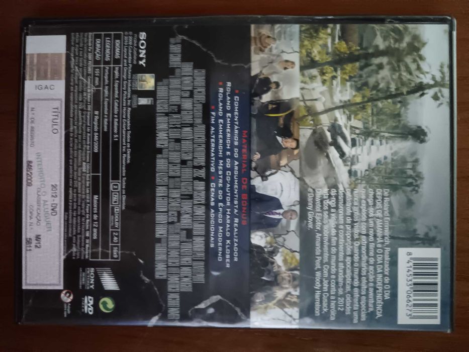 filme dvd original - 2012