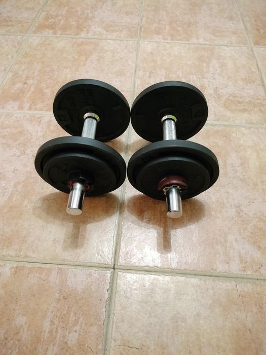 Banco de Supino Corength + Barra + Halteres + Pesos (Kit Completo)