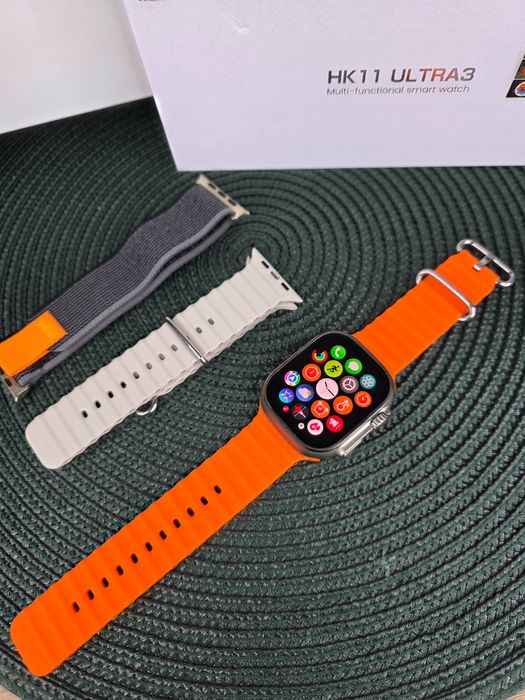 Smartwatch HK Ultra3 – AMOLED 2,12” • 2 paski • NOWY