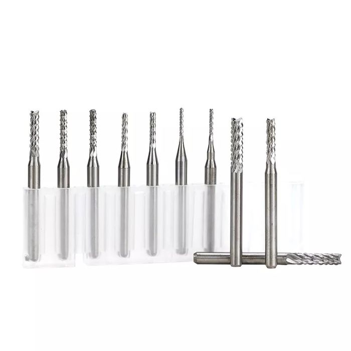 Фрези чпу cnc "кукурудза" для гравера бормашинки та станка 0.8 - 3.175