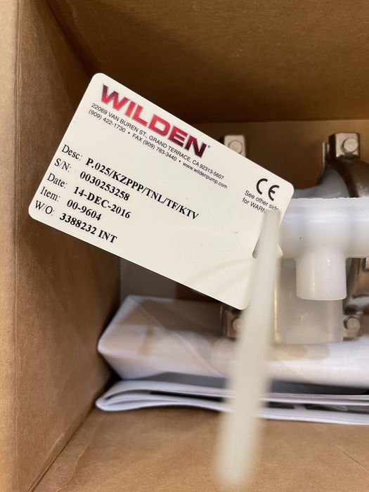 Bomba Pneumática Diag. Wilden P.025 Plastic Pro-Flo (Nova)