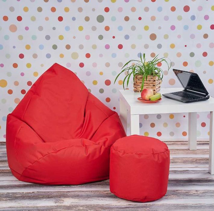 Nowa PUFA Worek Sako XXL + Podnóżek Dla Dzieci Siedzisko (GRATIS)