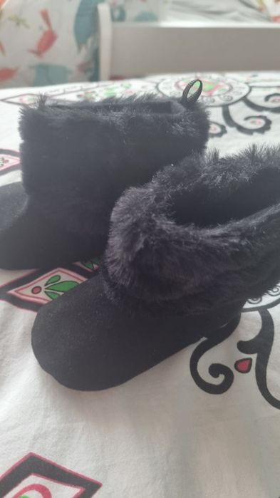 Bamboszki niemowlęce na rzep