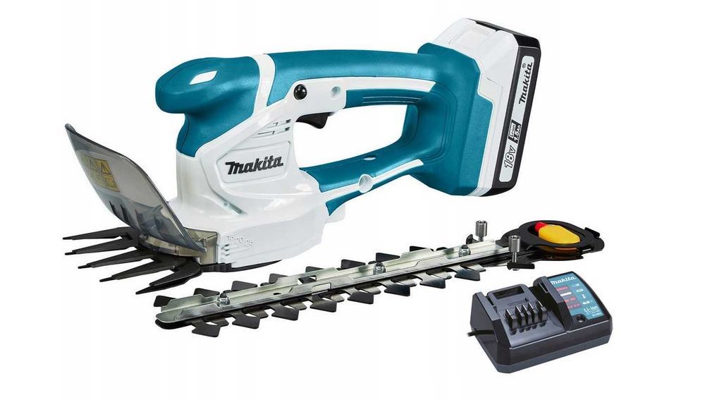 ZESTAW XXL Nożyce do Żywopłotu Makita + BATERIA ŁADOWARKA 2 ostrza