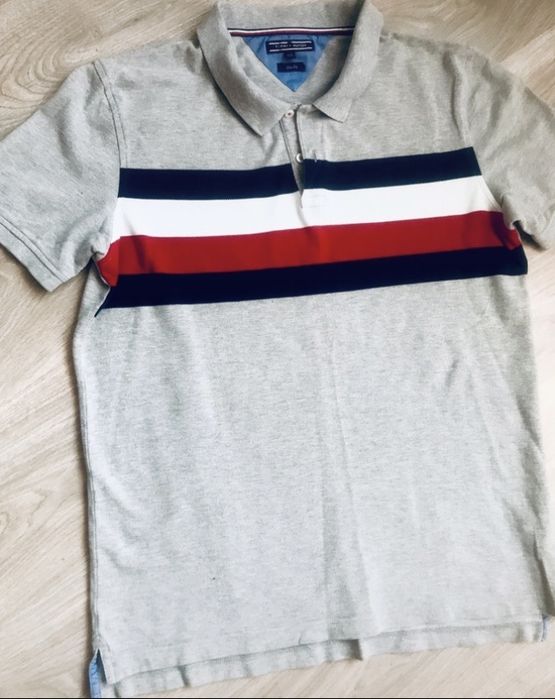 Koszulka Polo Tommy Hilfiger popiel szara XXL