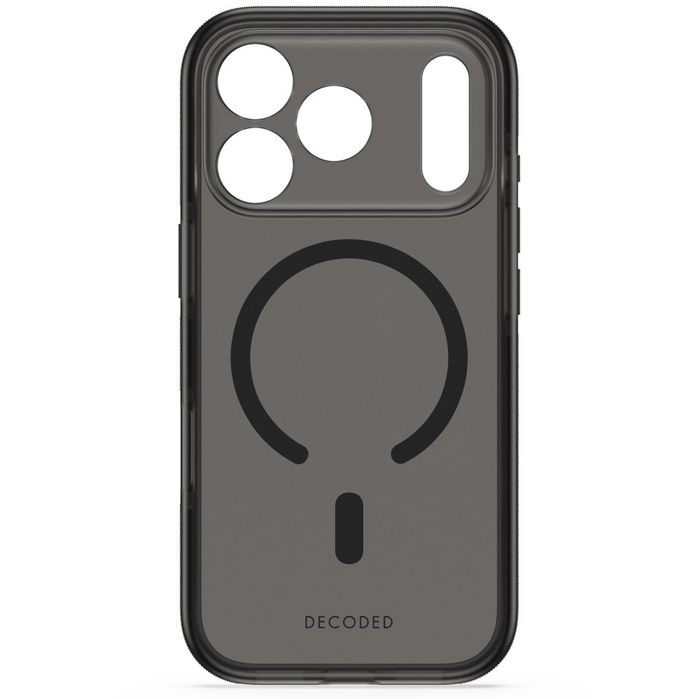 Decoded droptec transparent backcover - etui do iphone 18 pro max / 17 pro max kompatybilne z magsafe (frosted czarny)