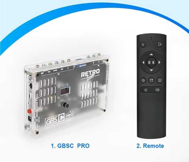 RetroScaler GBSC PRO WiFi HDMI 1080p | Upscaler SCART / VGA / RGBS | Novo