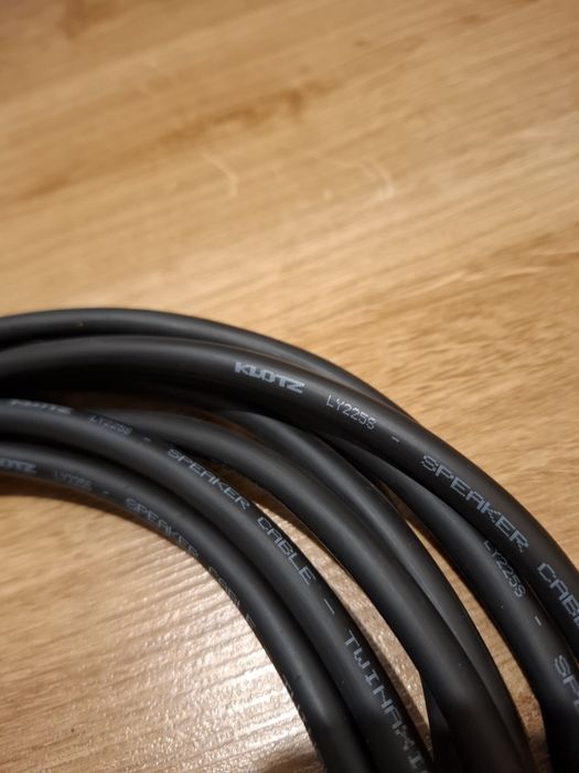Kabel głośnikowy Klotz 2 x 6 metrów.