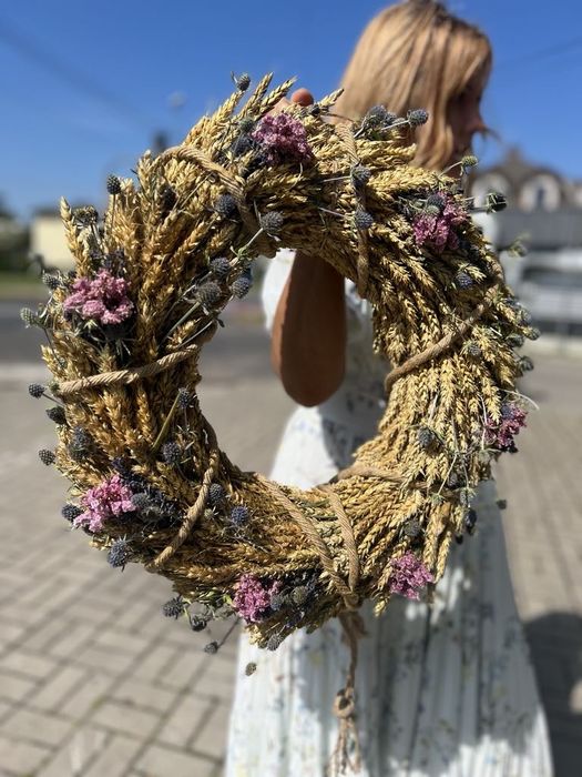 Wianek w stylu boho, rustykalnym