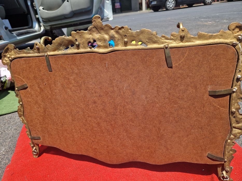 Bengaleiro com espelho em cobre