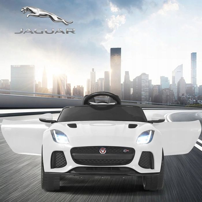 Samochód elktryczny 12V  dla dzieci Jaguar F-TYPE SVR biały