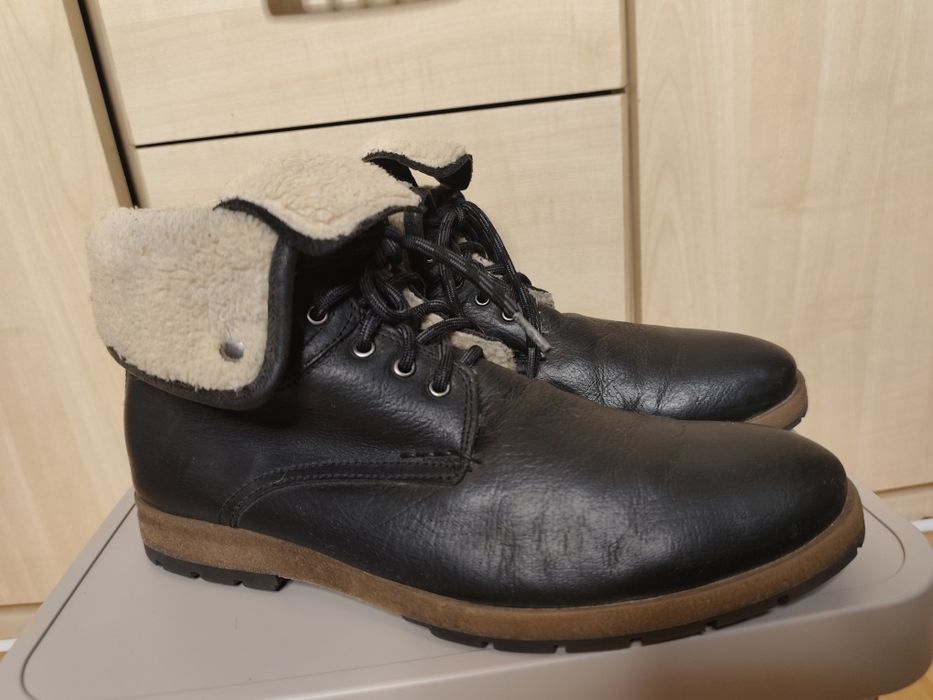Ekskluzywne męskie buty zimowe BALDININI 43 | Skóra & Kożuch | Premium Italia