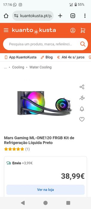 Water cooler ML-ONE120 Mars Gaming