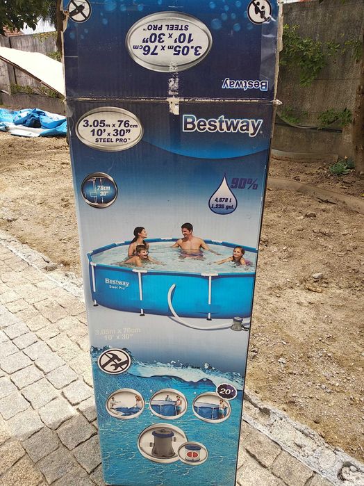 Estrutura piscina 3,05 x 0,76 Bestway