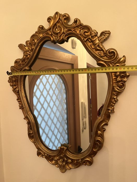 Conjunto espelho + peanha/mísula