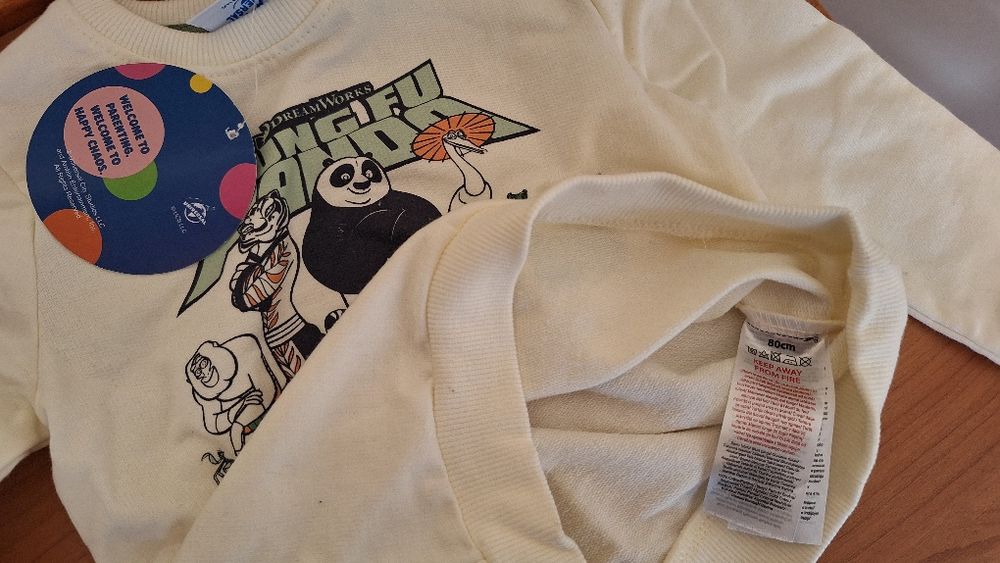 Bluza niemowlęca Kung Fu Panda bawełna rozmiar 80