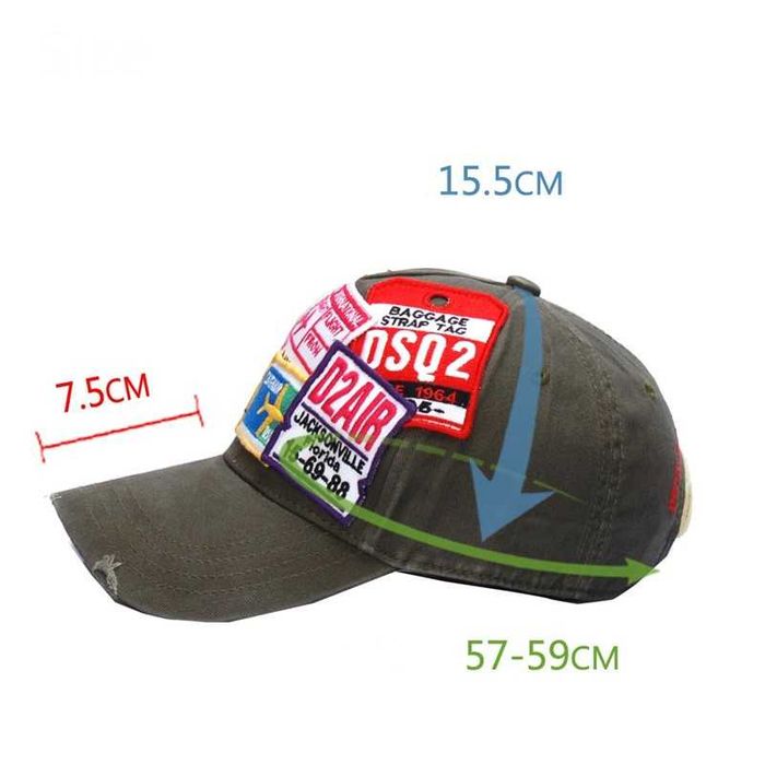 Czapka Bejsbolówka DSQUARED2 ICON Army Green