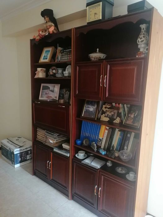 Móvel com arrumos e estantes