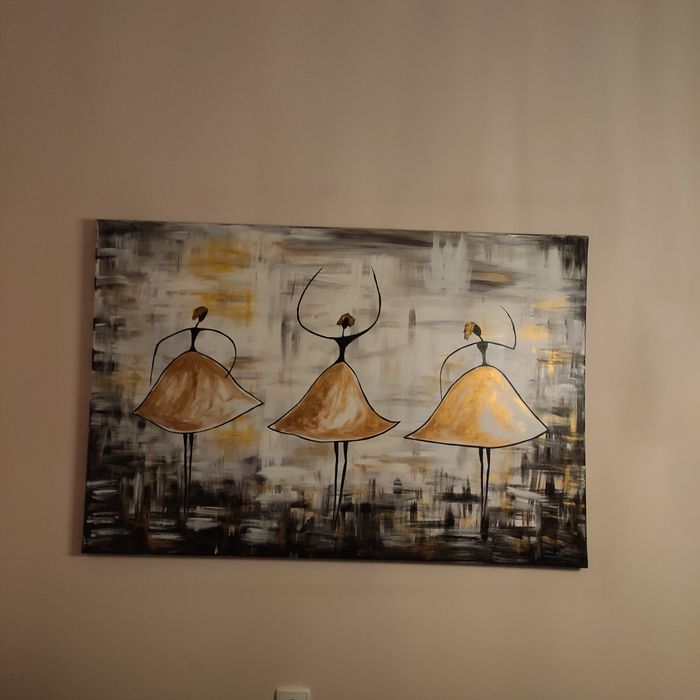 Obraz malowany na płótnie 120x80 cm.