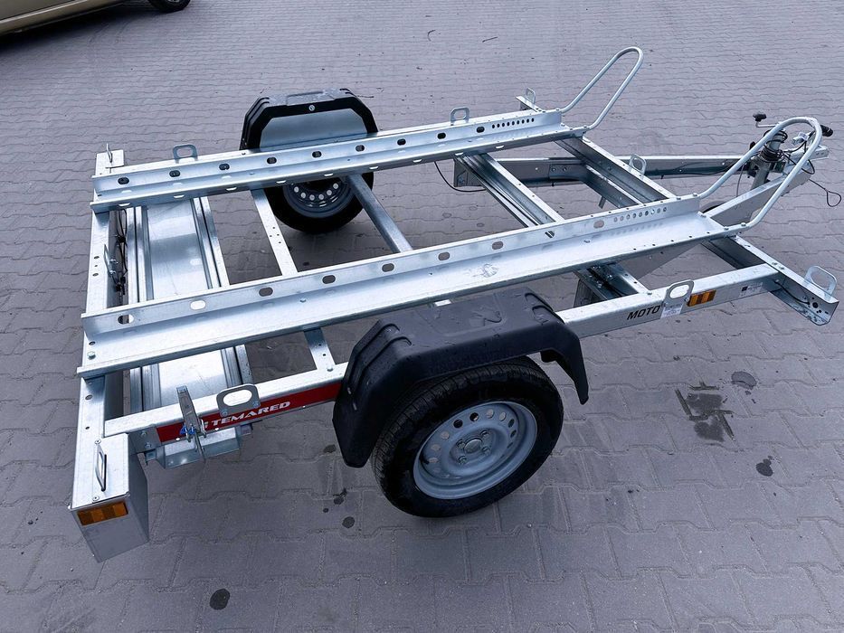TEMARED MOTO 2 Premium DMC 750 kg na 2 motocykle bez podłogi