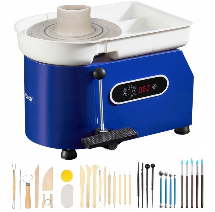 Електричний гончарний круг Vevor 450W 28см
