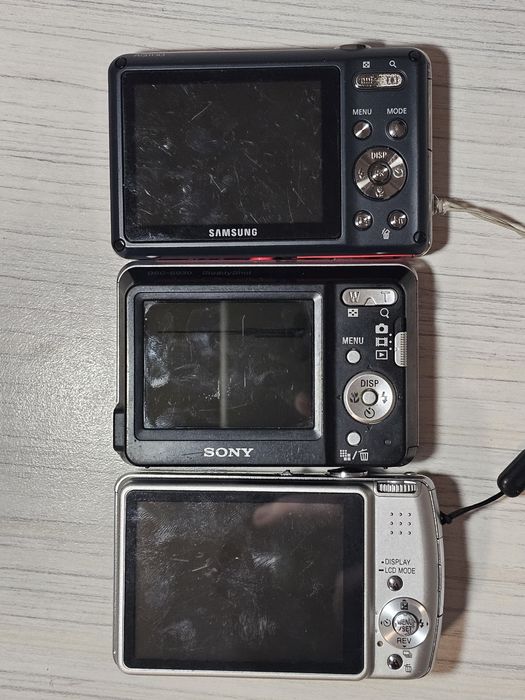 Sony Cyber-shot DSC-S930,Panasonic Lumix  FX-50,Samsung  AQ100