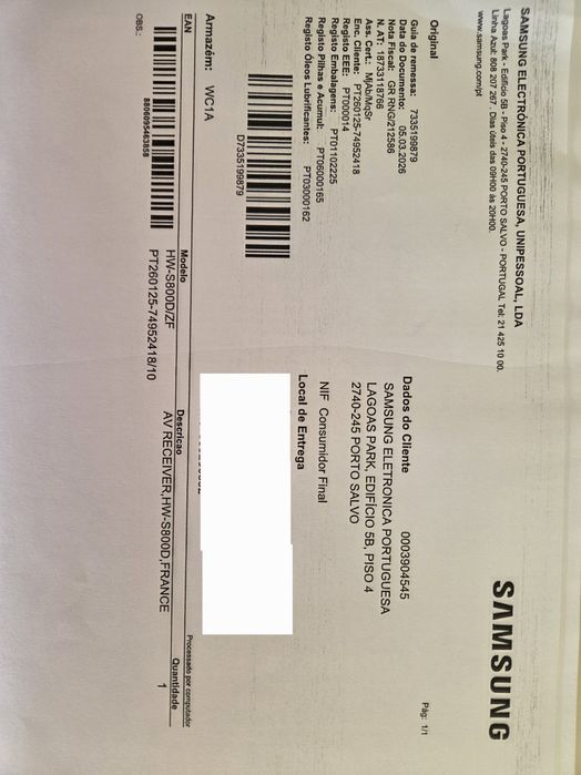 Samsung Soundbar Ultra Slim S800D