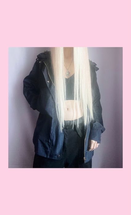 Тёмно-синяя ветровка в рубашечном стиле ZARA BASIC