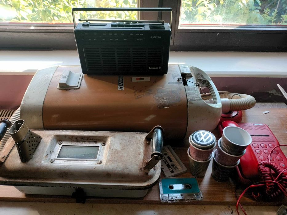Zestaw PRL starocia vintage radio Lena predom polar prodiż