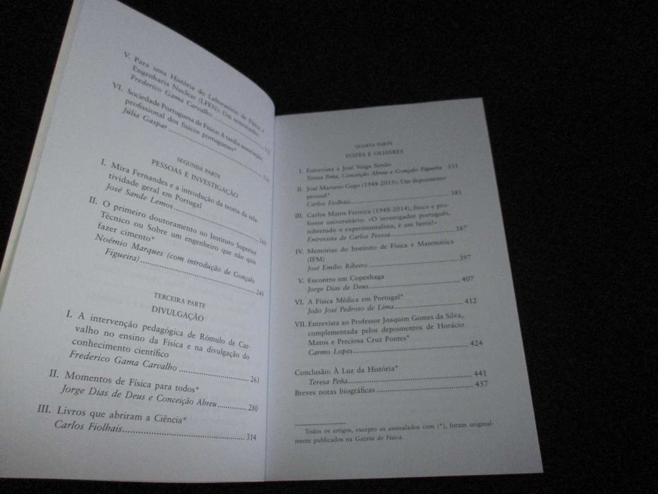 Livro Histórias da Física em Portugal no Século XX