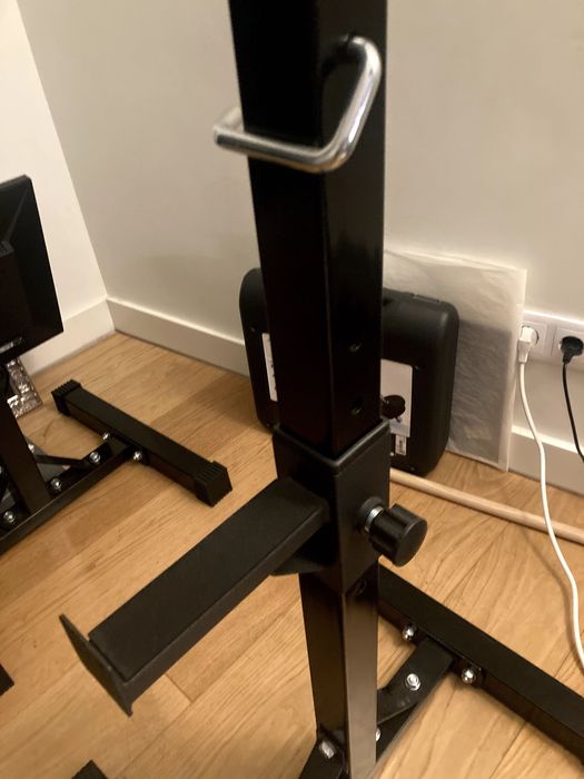 Suporte para barra de musculação (squat rack)