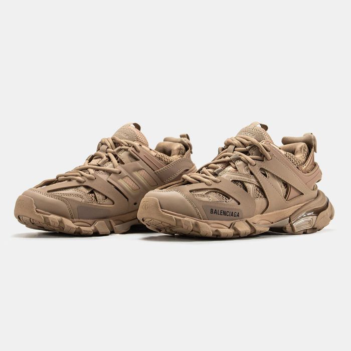 Женские кроссовки Balenciaga Track Brown Premium. 36-41