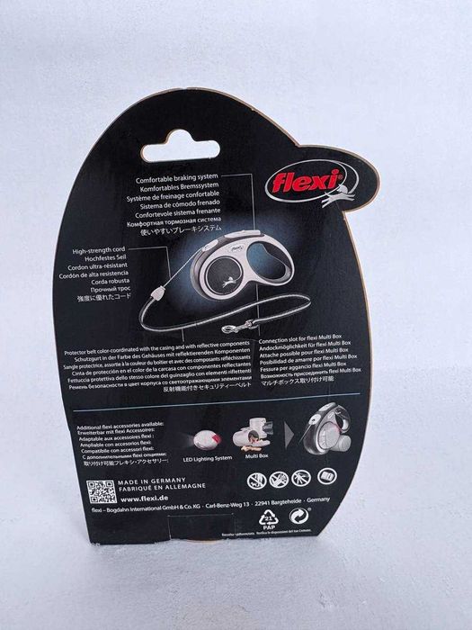 Рулетка-повідець Flexi New Comfort S-5м/12кг ,Flexi New Classic XS-3/8
