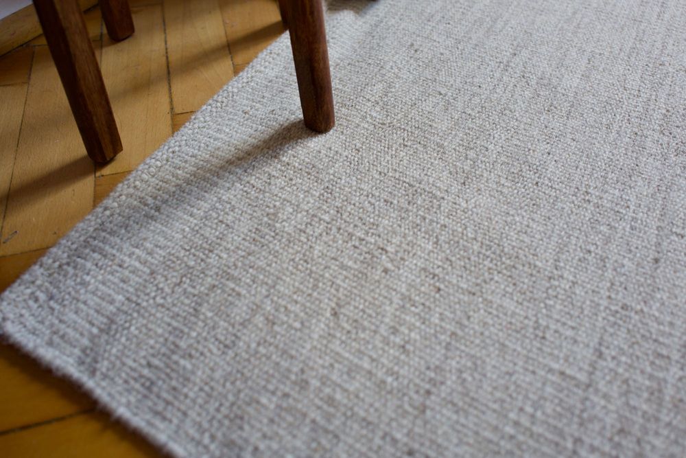 Wełniany naturalny dywan 240x240