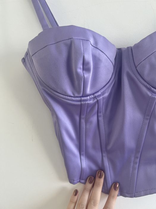 Corset lilás bershka