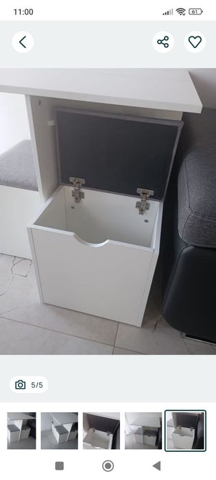 Stół+ 4 siedziska z schowkiem