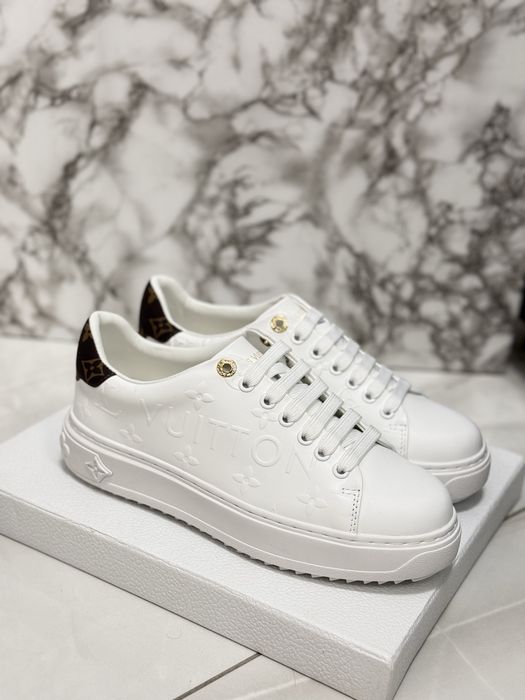 Sneakersy Louis Vuitton White Leather